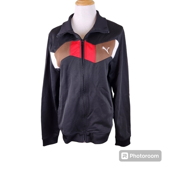 PUMA Designer Streetwear Track Jacket Full Zip Men's Outerwear, sz XL - Picture 1 of 9